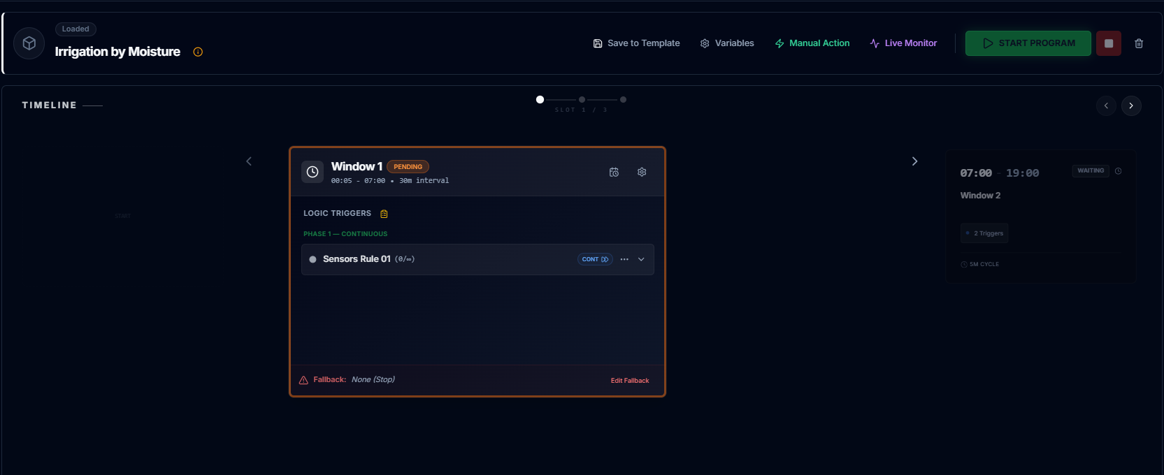 CeresFlows Ready to Start Configured State