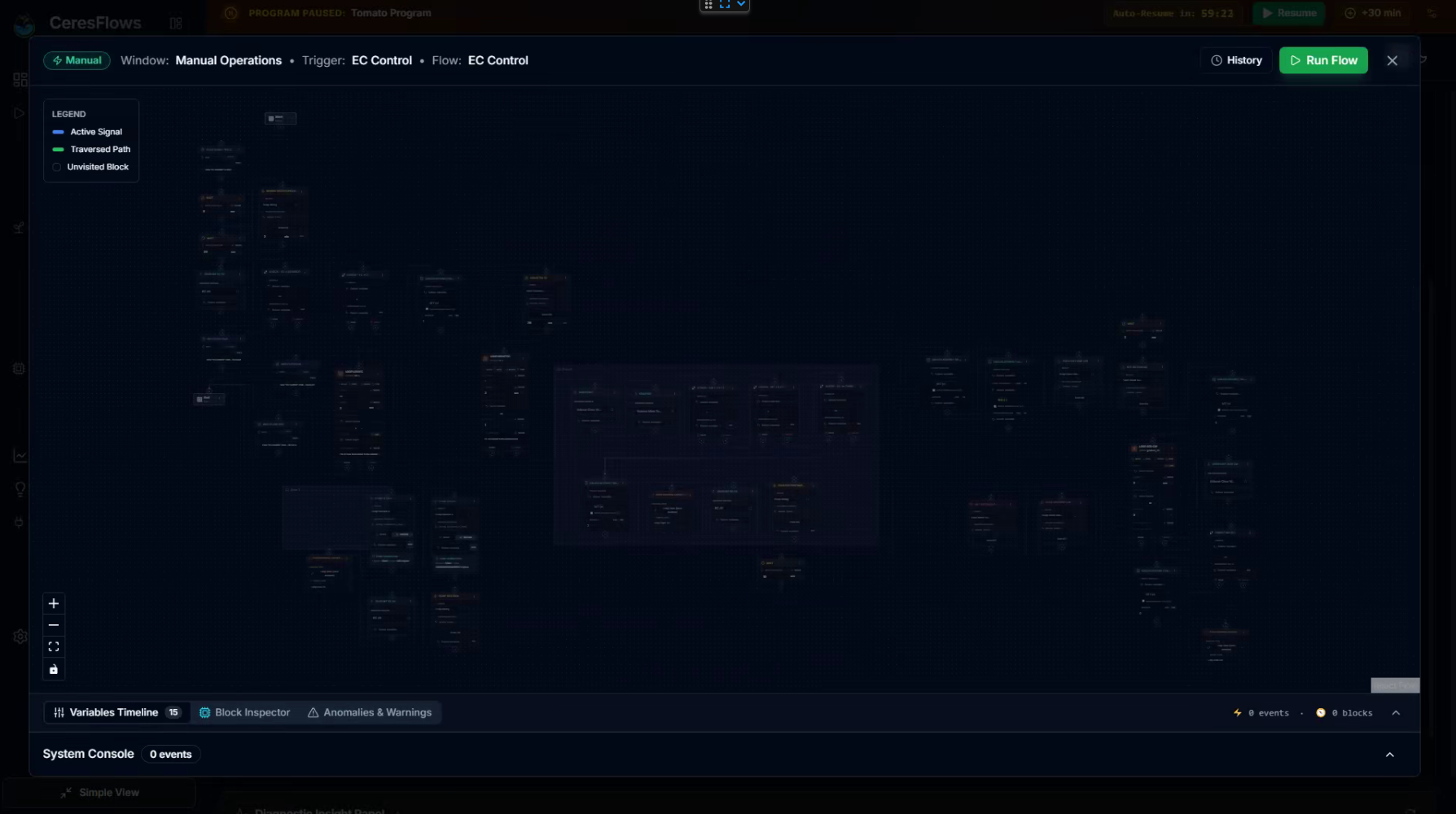 CeresFlows Flow Viewer Live Monitor Engine View